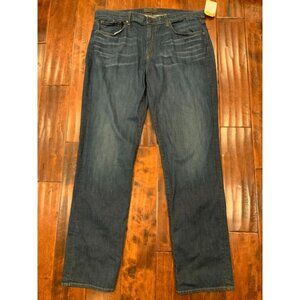 J Brand "Cole" Men's Dark Wash Relaxed Straight Leg Blue Jeans, Size 38
